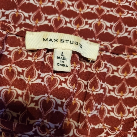 Max Studio Boxy Oversized Colorful Tunic with Flared Sleeves Size Large - Picture 6 of 8